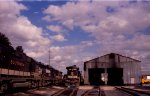 View of the engine house and assorted locos